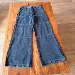 Princess Polly Denim‎ Women's Black Wide Leg Jeans Size 4